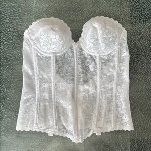Carnival Vtg JCPenney Lace Corset Shapewear 34A Union Made